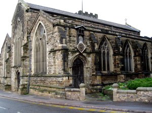A picture of All Saints Church in Leicester.
